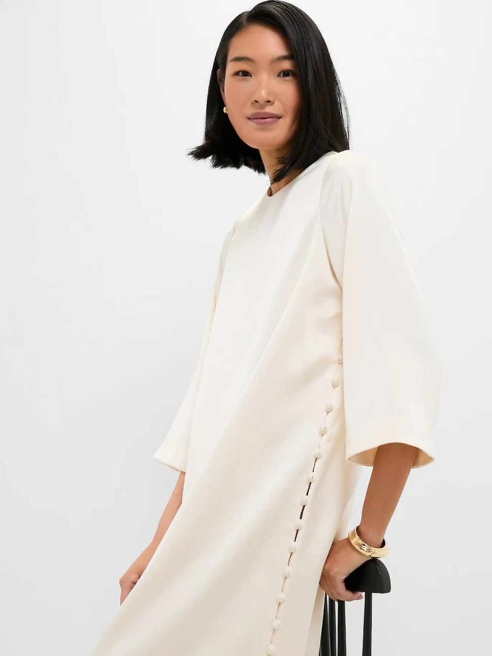 NWOT Tuckernuck Winter White Side Button Jamie Dress